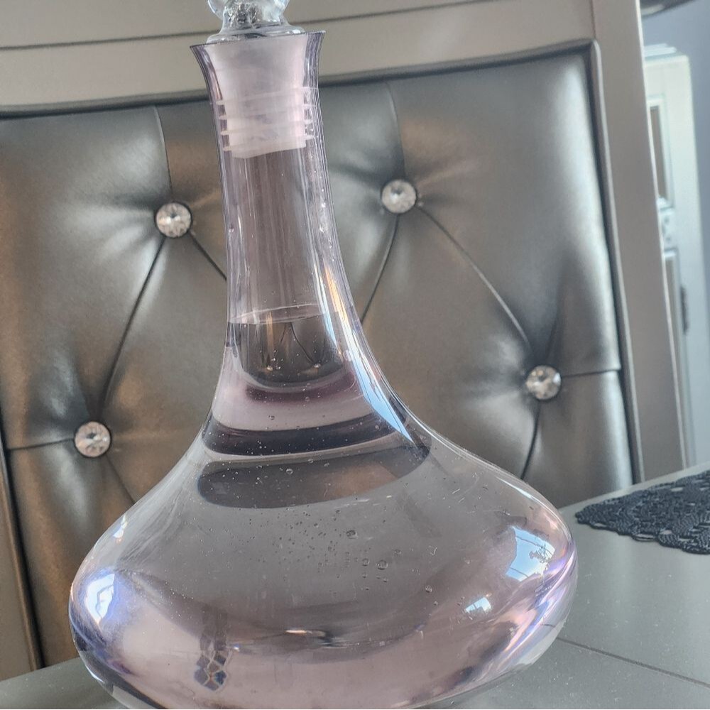 Vintage Amethyst Wine Decanter - Picture 8 of 8